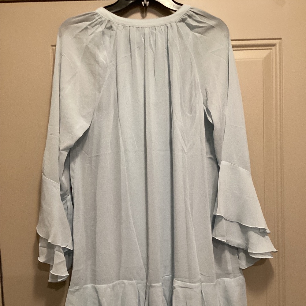 Socialite Bell Sleeve Ruffle Minidress, size XS - Picture 8 of 11